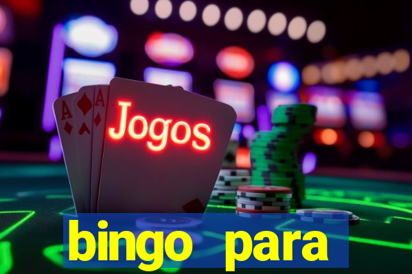 bingo para despedida de solteira para imprimir